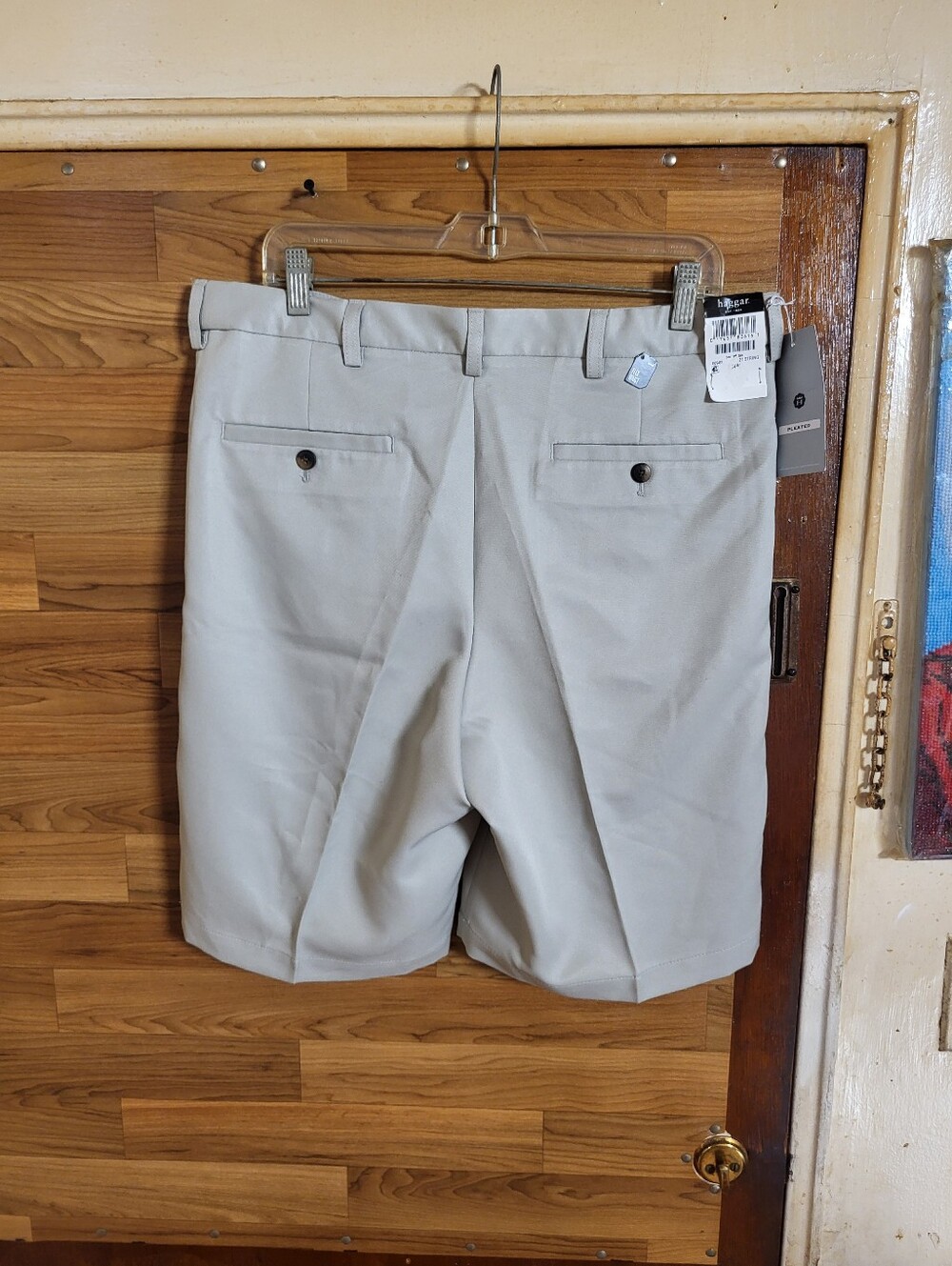 New With Tags Haggar Cool 18 Pro Pleated Front Shorts Men's Size 34 String